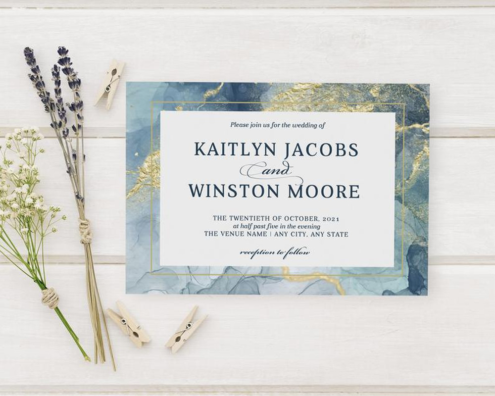 Gold Splatter Invitations Go Print Plus