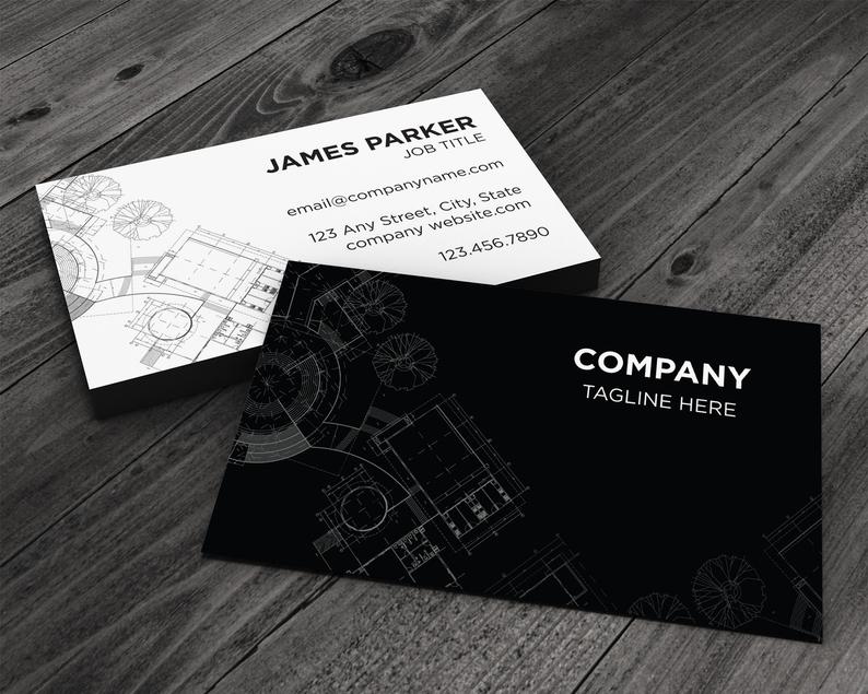 Blueprints Business Card Go Print Plus