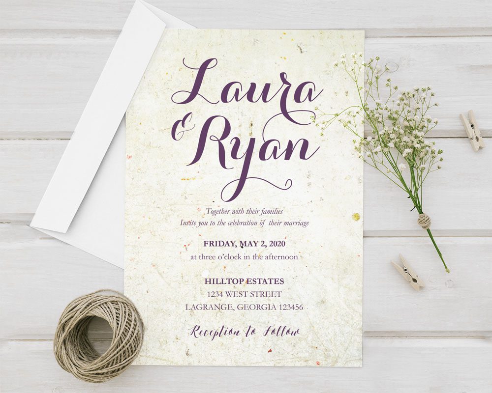 Vintage Paper Invitations | Go Print Plus