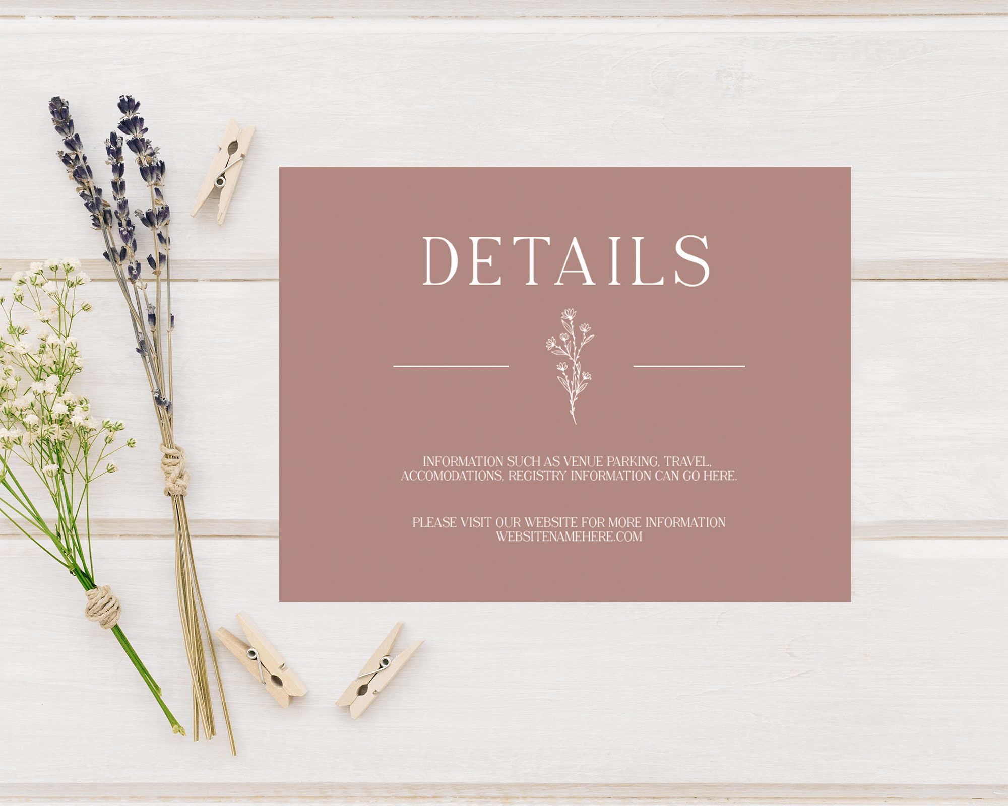 Floral Accent Detail Cards Go Print Plus