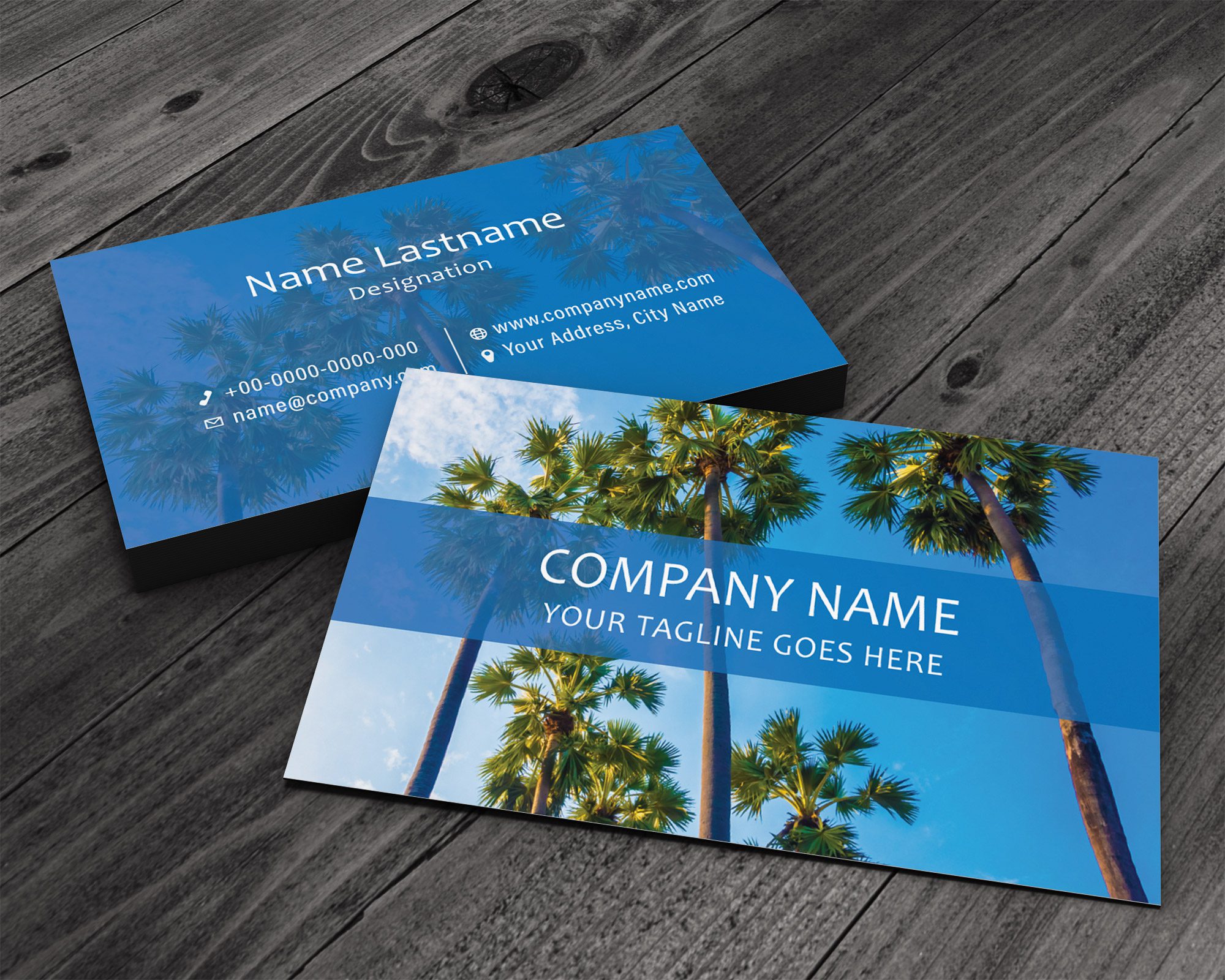 Palm Tree Business Card | Go Print Plus