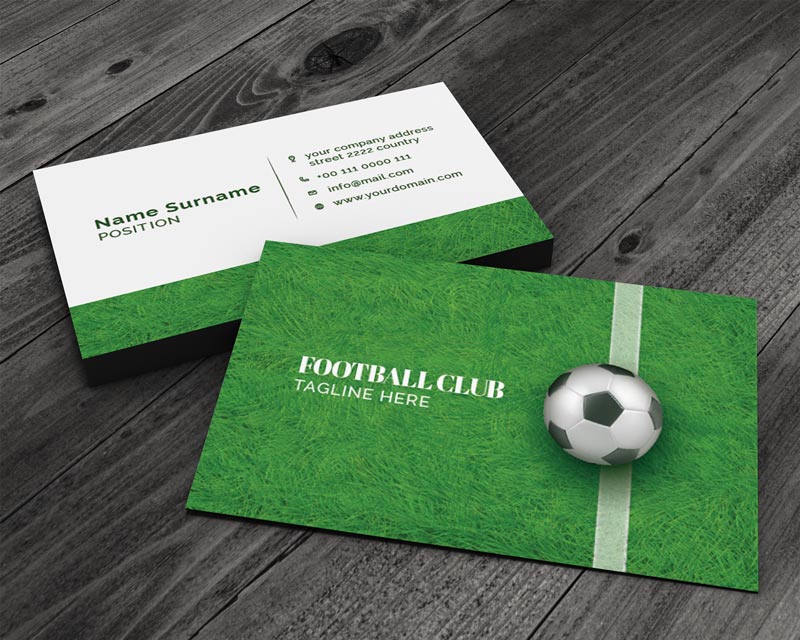 Soccer Field Business Cards Go Print Plus