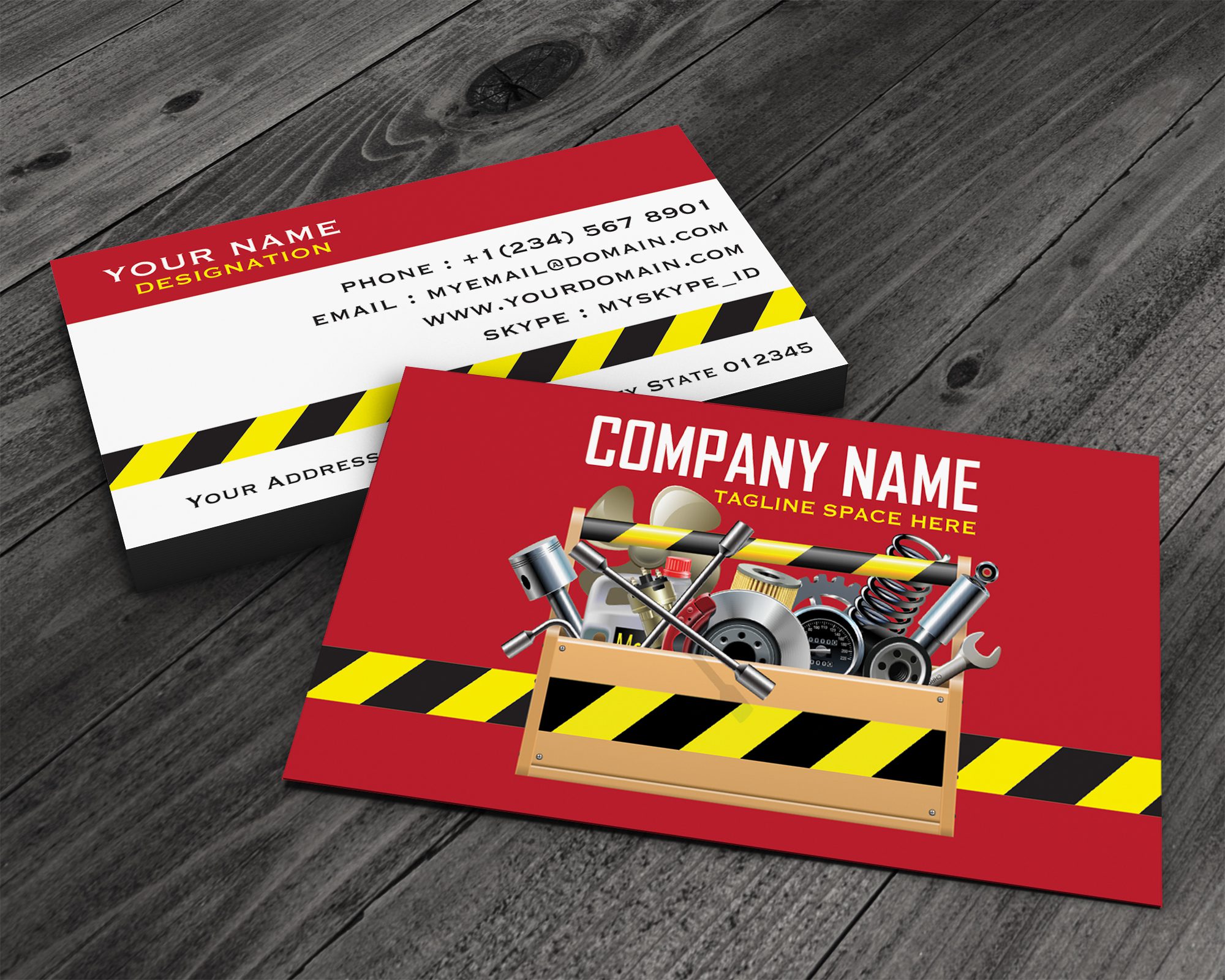Tire Service Business Card Go Print Plus