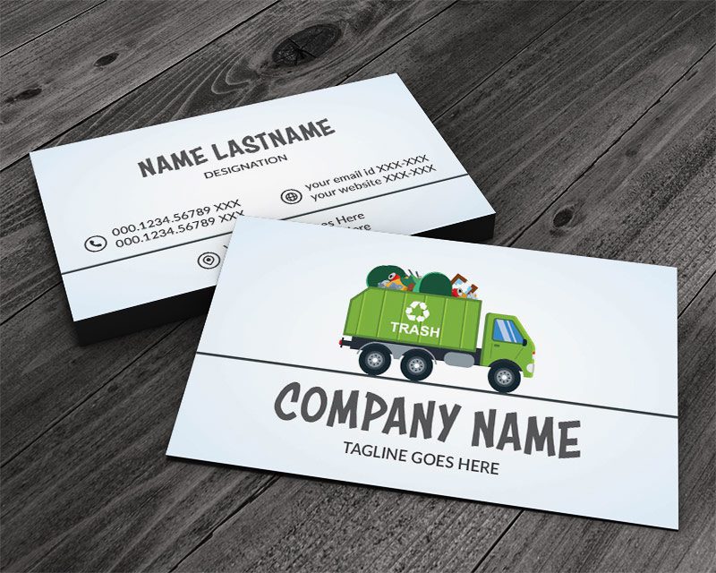 Garbage Pickup Business Card Go Print Plus